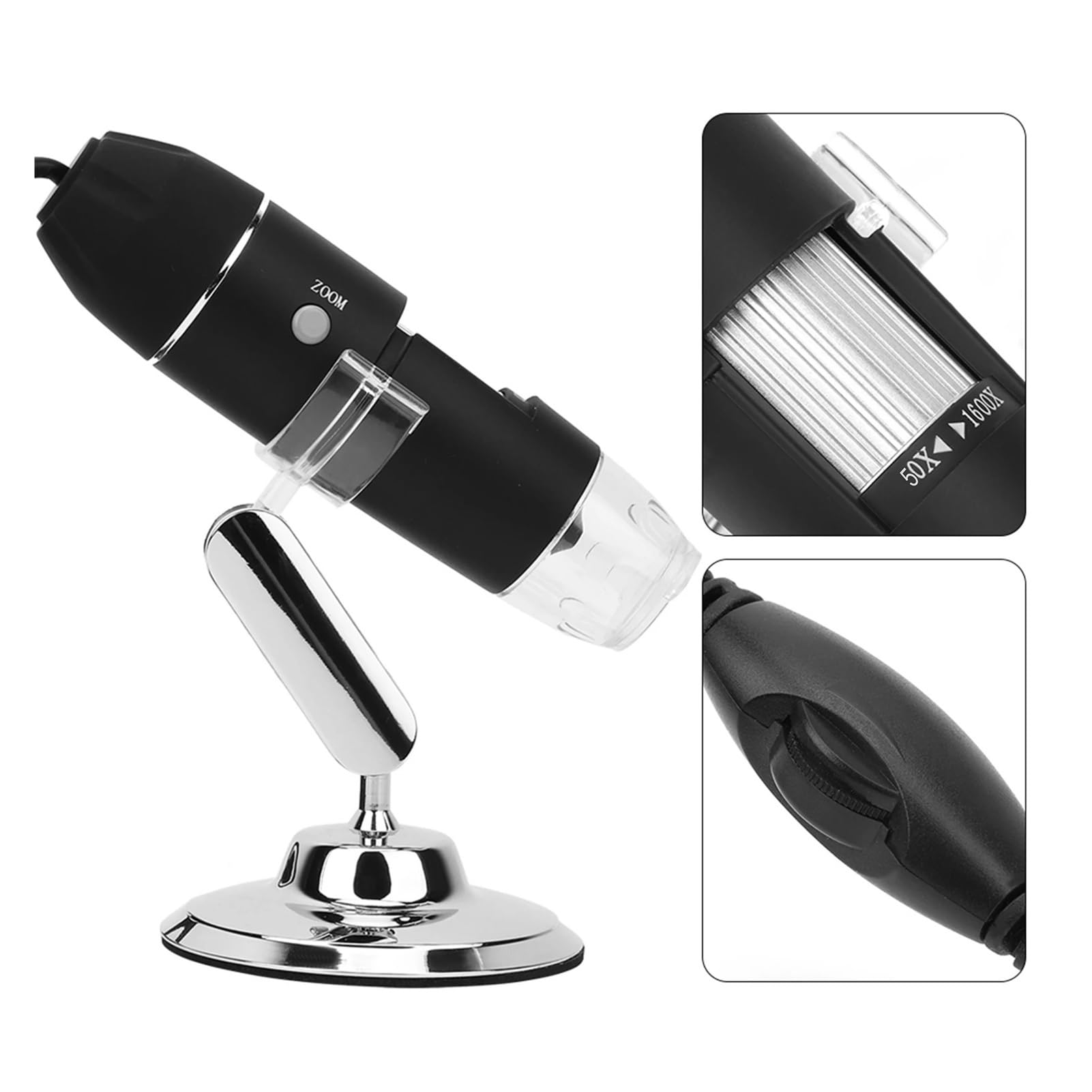New Handheld Microscope Digital X4 1600X LED Camera HD With Bracket