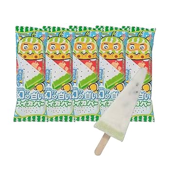 Amazon.co.jp: 幻！？の白いスイカバー ×5本 スイカバー アイス