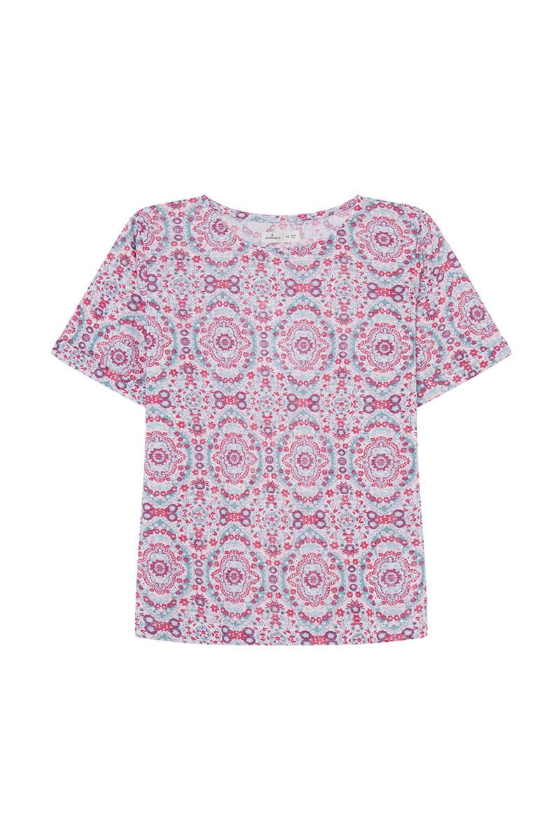 SPRINGFIELD Camiseta Efecto Lino Estampada Mujer