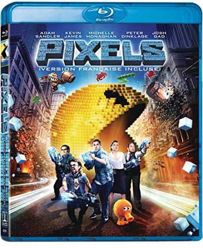 Pixels (Blu-ray + Digital HD) (Blu-ray) B012H3P0C0 Book Cover