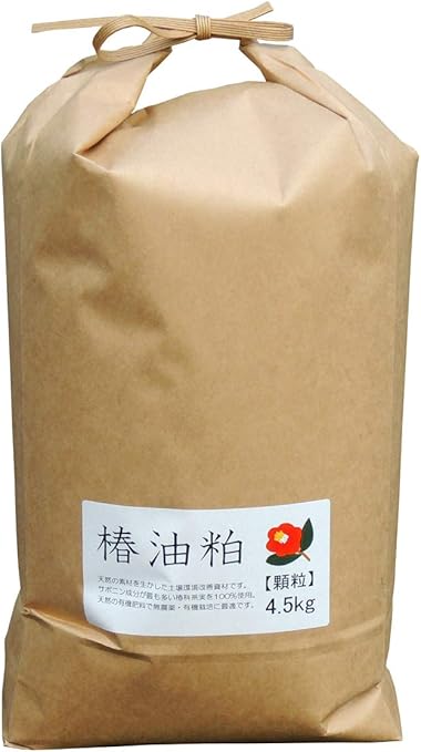 Amazon 椿油粕 顆粒 4 5kg 園芸用害獣 害虫忌避剤