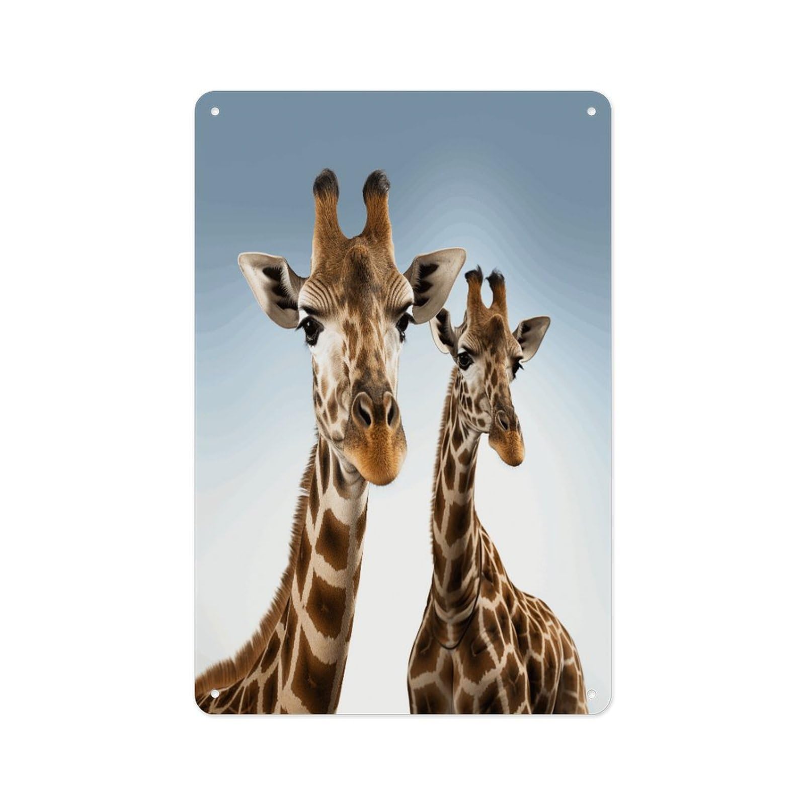 FekiLoot Necks of Giraffe Wall Decor Metal Signs Tin Signs Poster