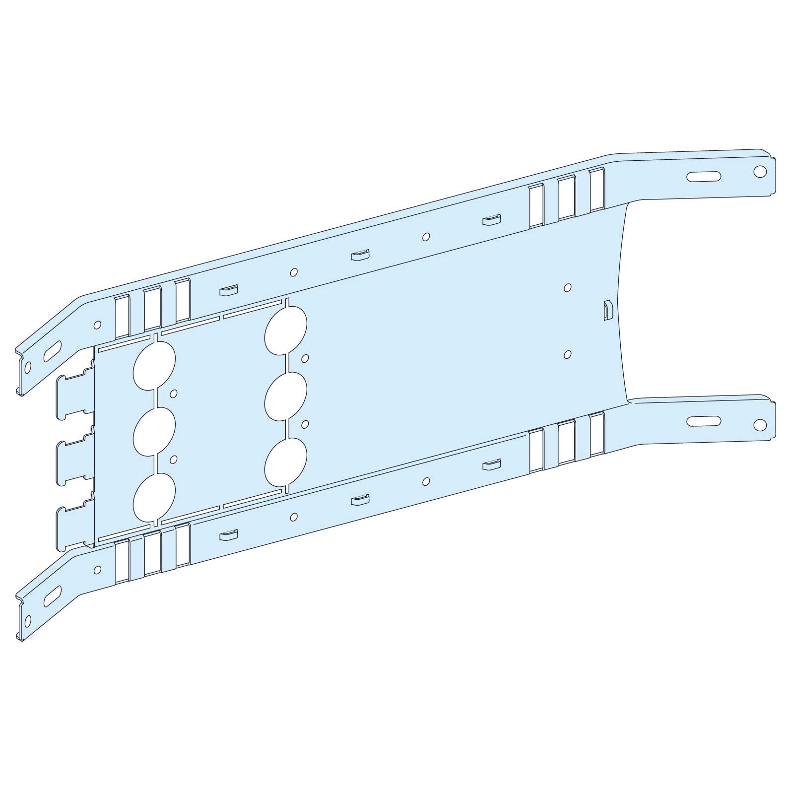 Plaque sop. P NSX-INS-CVS630 pour intégrer un disjoncteur 630A en armoire électrique