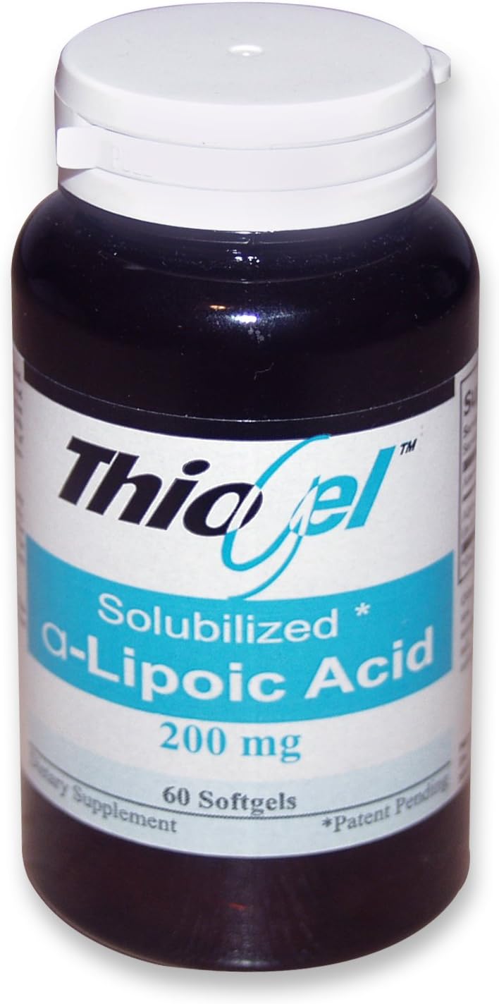 ThioGel European Alpha Lipoic Acid - 60 softgels - 200mg