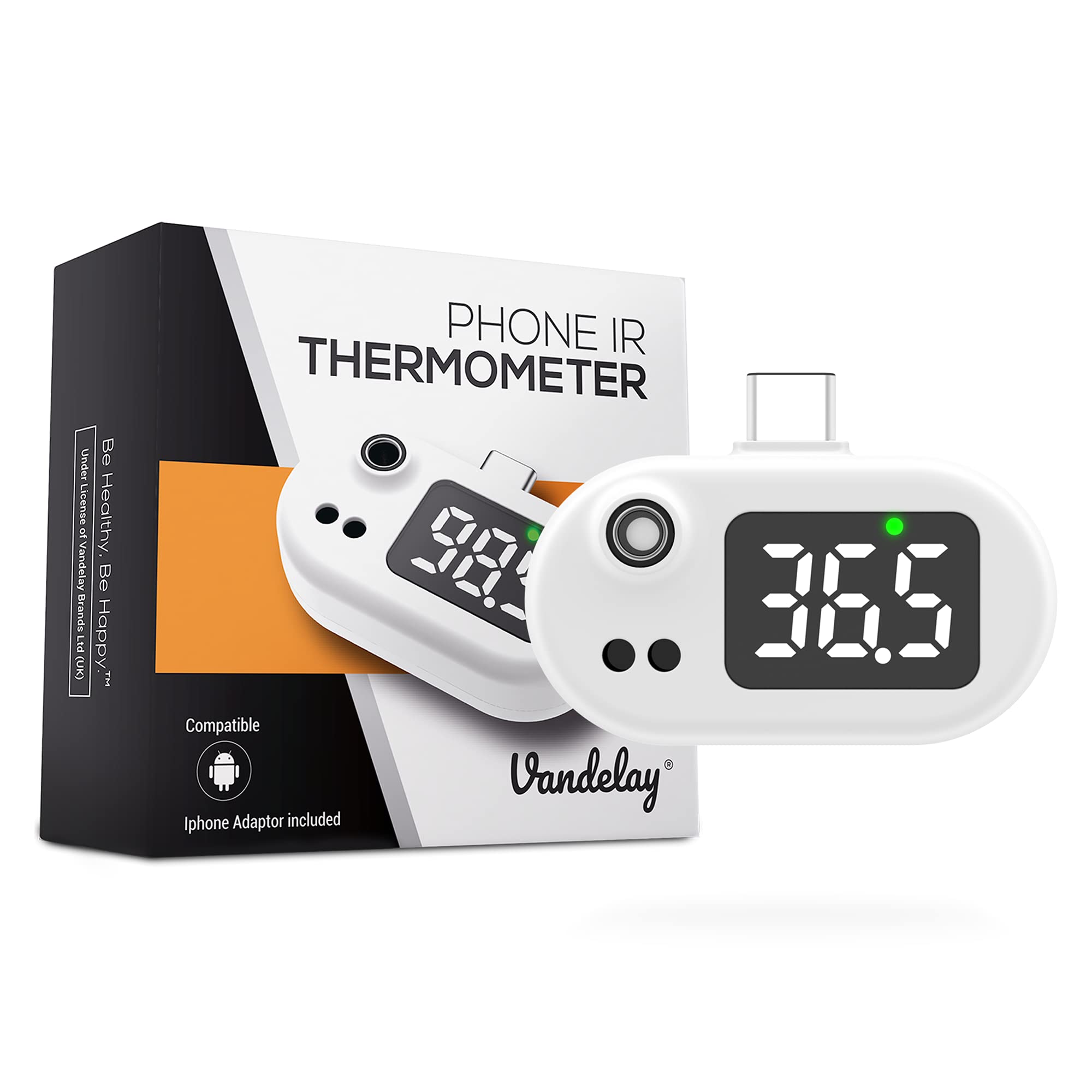 Portable Infrared ThermometerPowered by Mobile Compatible with Android (C Type)-image-0