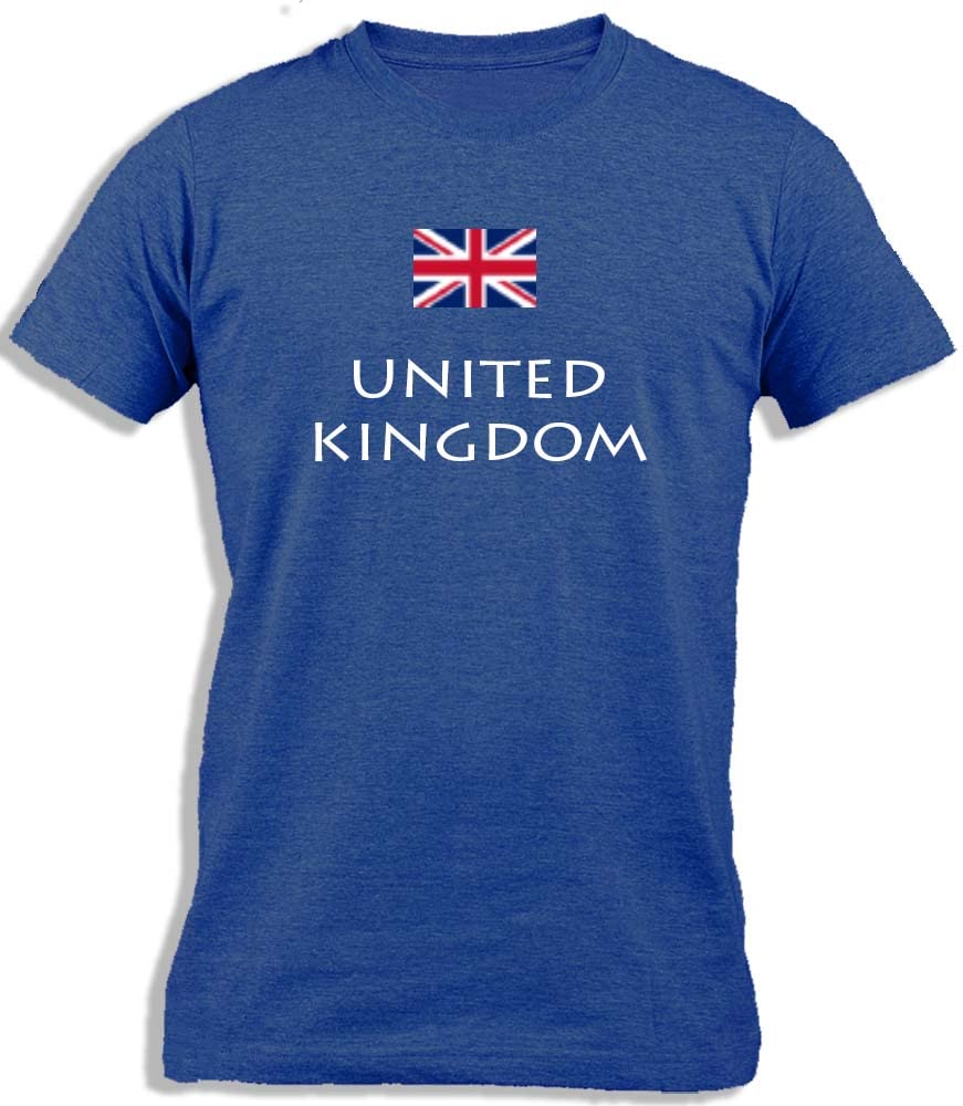 Ay Cabron™ UK With Flag | United Kingdom With Flag | Great Britain | Union Jack Flag Cotton T-Shirt For Men