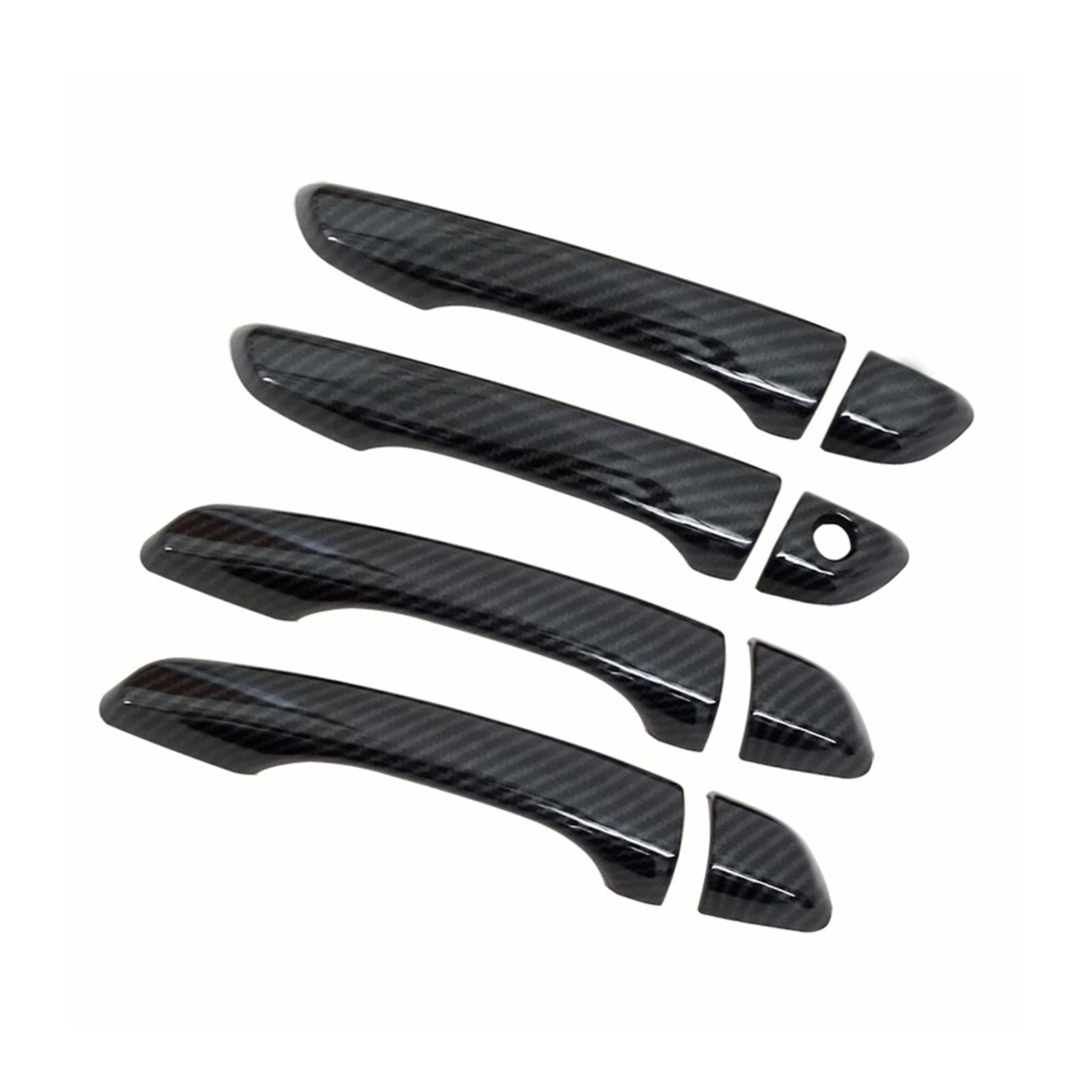 Rinkteea One Color Exterior Car Door Handle For C4 For Picasso For Grand For 2014-2019 Carbon Fiber Chrome Car Door Handle Cover Trim Sticker Styling Accessories(: Carbon Fiber)