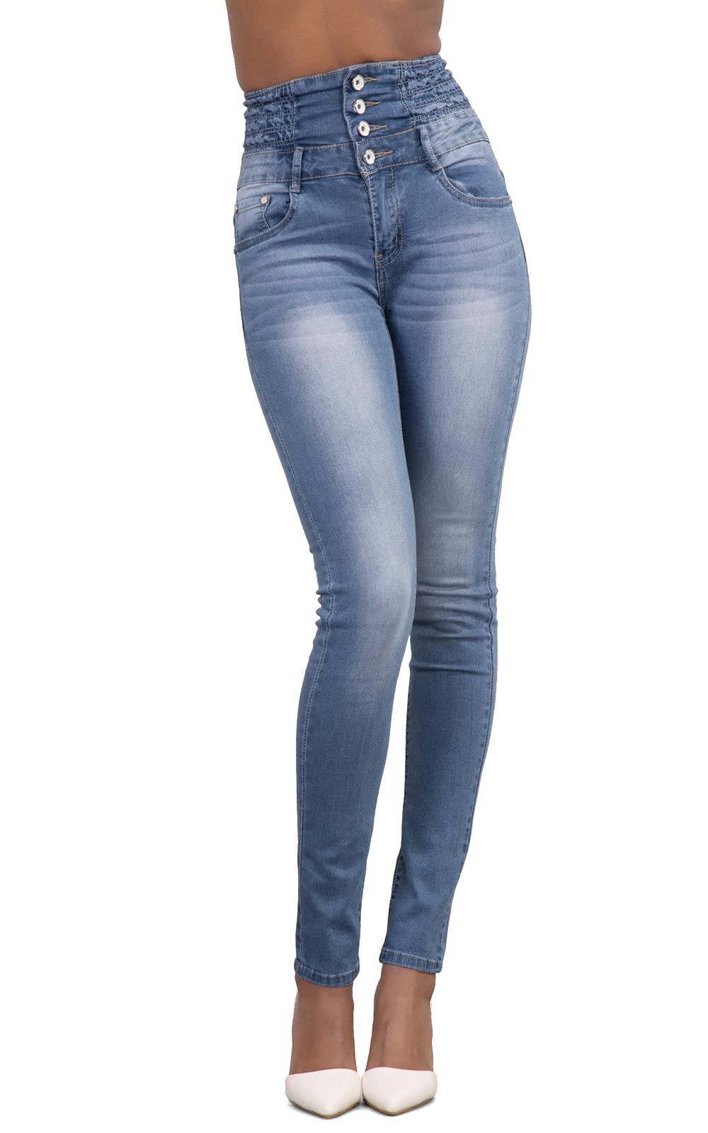 Guess 1981 Skinny Jeans Dames Blauw Dames shoppen? | Soccerfanshop NL