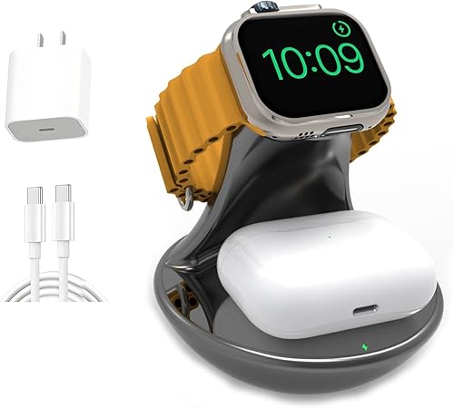 Soporte de cargador para Apple Watch, base magnética de carga rápida compatible con iWatch Series 11/Ultra/SE/10/9/8/7/6/5, para Apple Watch,