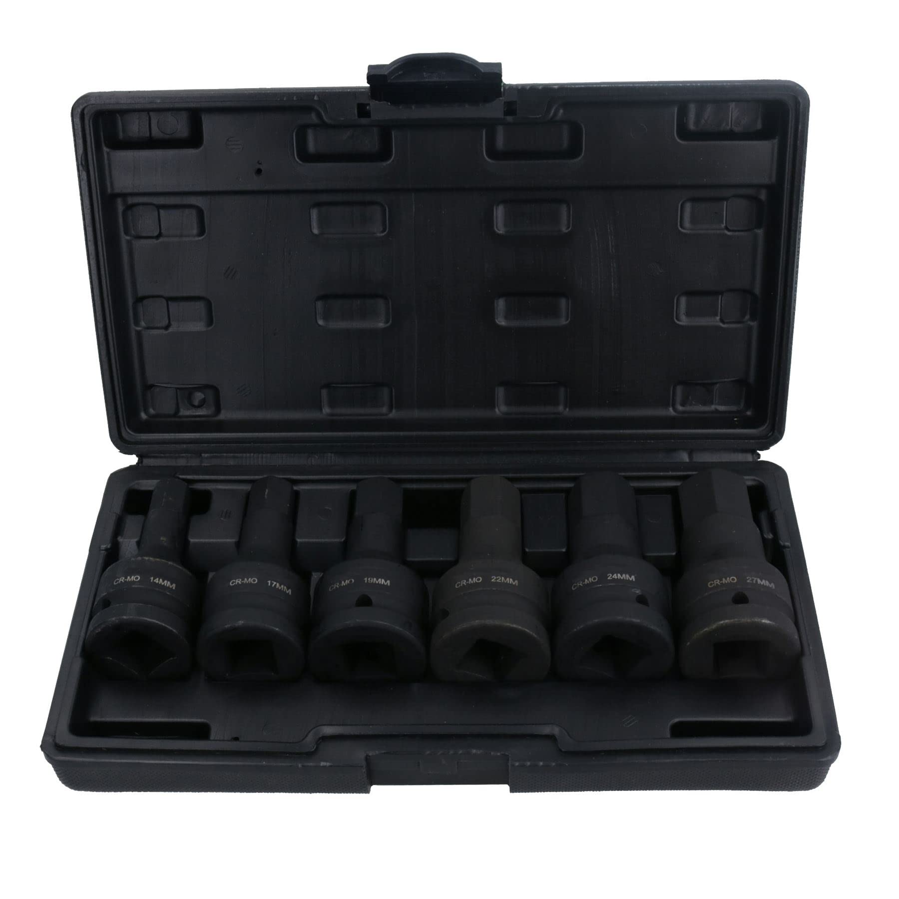 3/4 Zoll Antrieb Tiefe Metrische MM Innensechskant-Stecknüsse Schlagfest 14-27mm 6 Stück