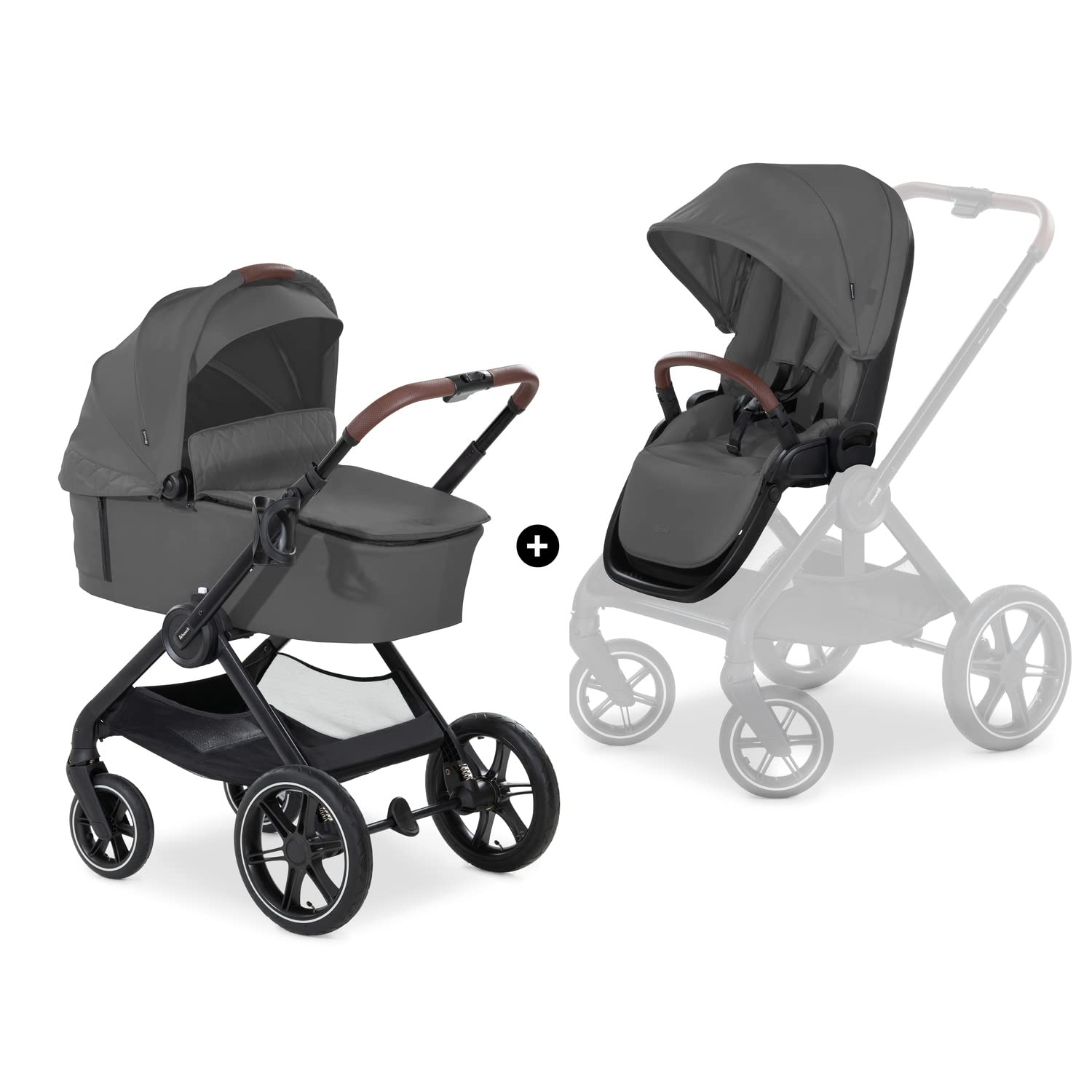 hauck Walk N Care Set, Dark Grey