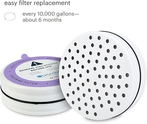 Miniatura 10 de Cabezal de filtro de la regadera en acabado chapado en cromo, VivaSpring, FSH25-CG