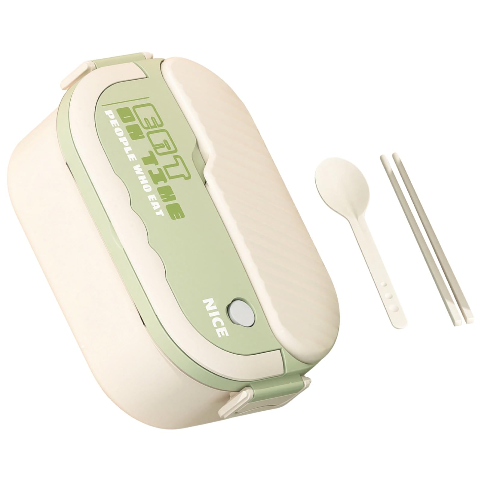 Boîte bento adulte verte en acier inoxydable 304, lunch box grande capacité 1 000 ml, boîte repas à deux niveaux avec baguettes et cuillère, boîte déjeuner anti-fuite pour travail école pique-nique