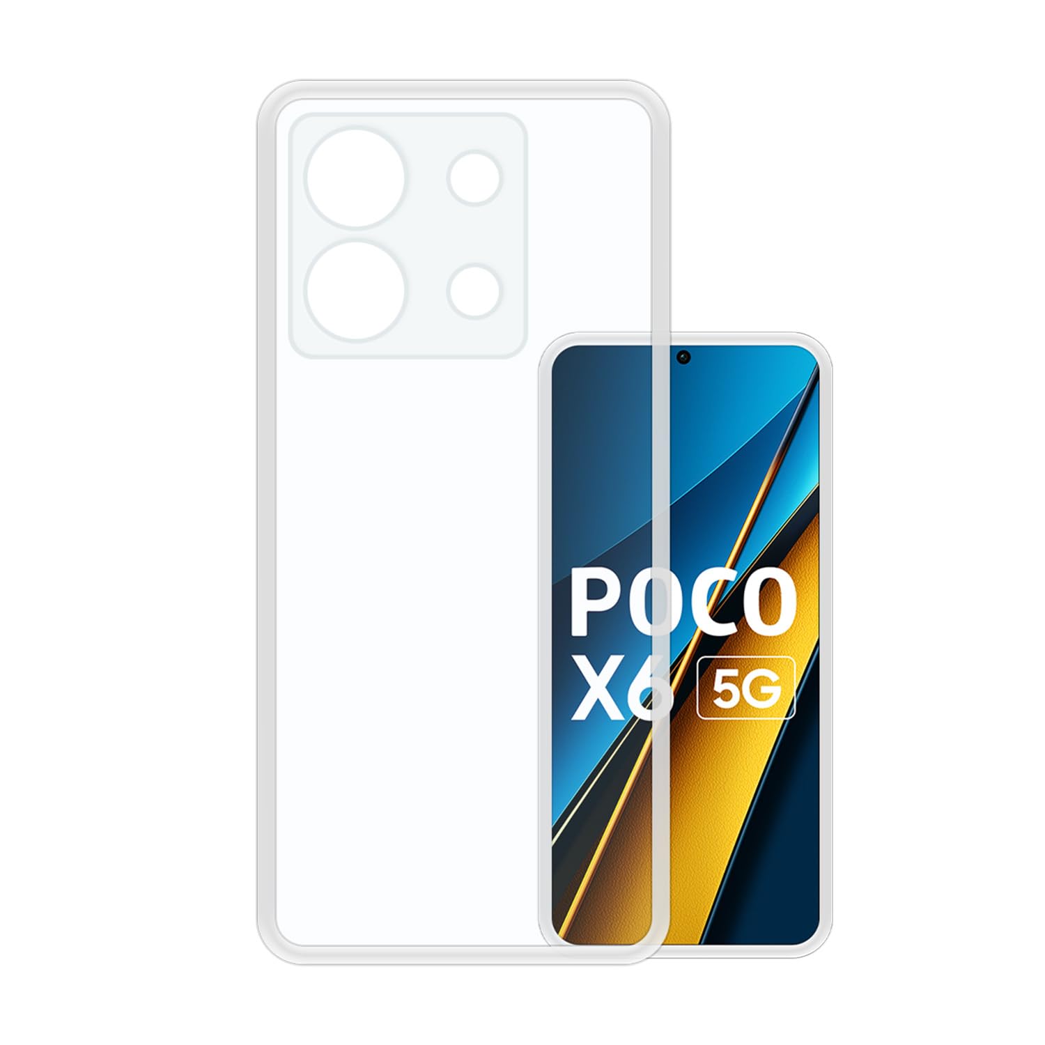VIDO Transparent Back Case Cover for Poco X6 5G (Soft & Flexible & Camera Protection Back Case) (B0CST85K9R) Amazon Price History, Amazon Price Tracker