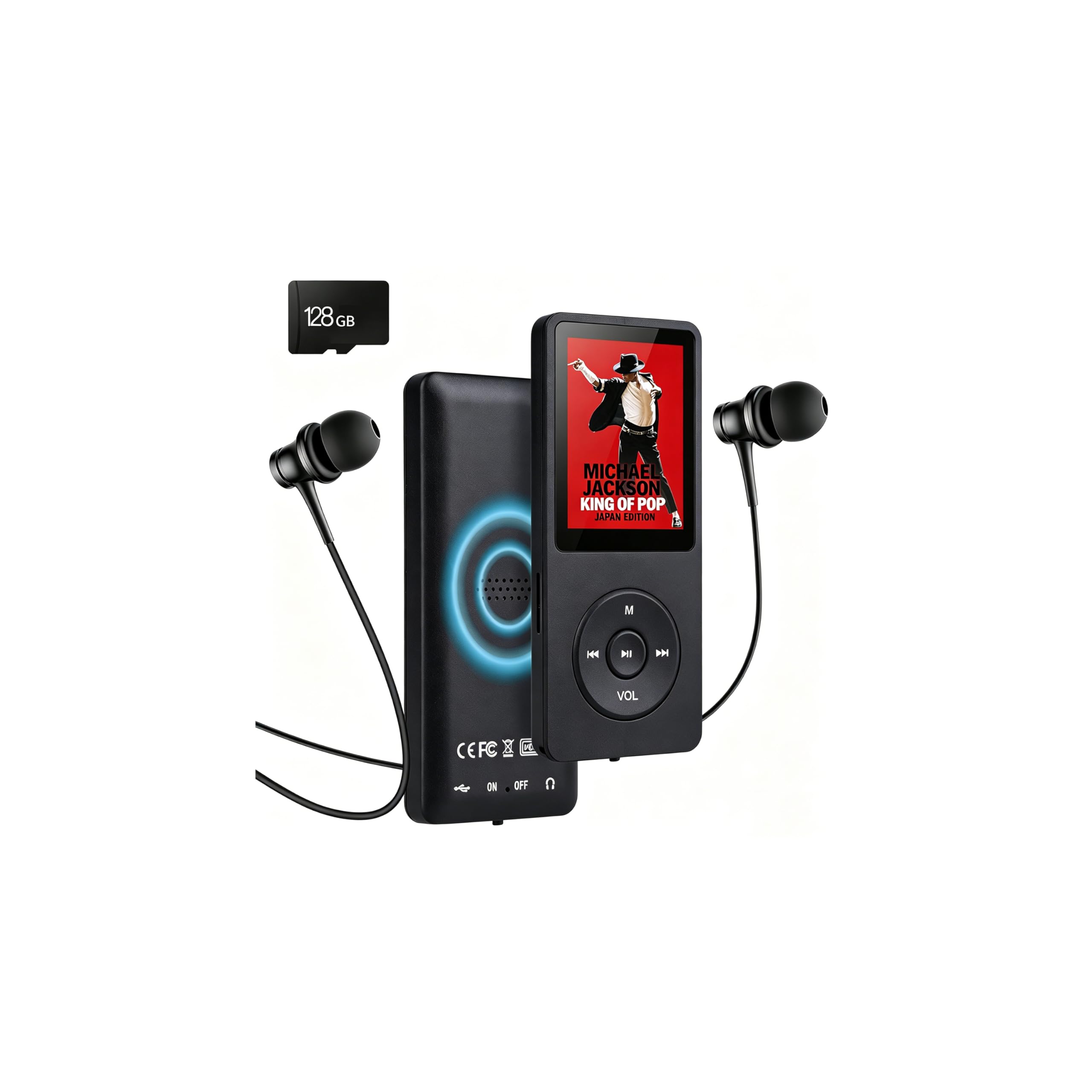 MP3 Player with Bluetooth 5.3, Free 128GB Card & Earphones Included | Music Player with Built in HD Speaker, 2" IPS Screen, Voice Recorder, FM Radio, E-Book, HiFi Sound-image-29