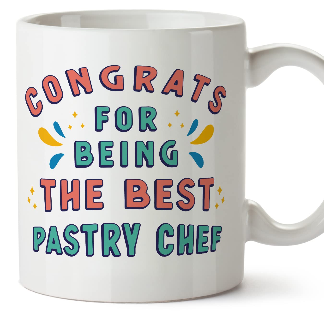 MUGFFINS Pastry Chef Mug - in English - Congrats for Being The Best - Funny Gift for Colleagues - Ceramic 11oz Mug