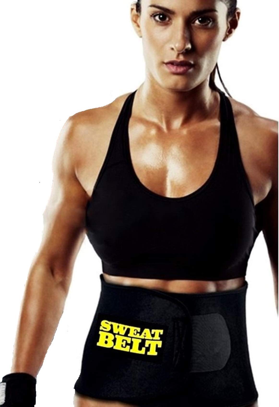 SWEET SWEAT WAIST TRIMMER Waist Trimmer Belt Slimming Belt Trainer for Faster Weight Loss, Stomach Fat Burner Wrap Tummy Control | Belly Tummy Yoga Wrap Exercise Body Sweat Belt-image-33