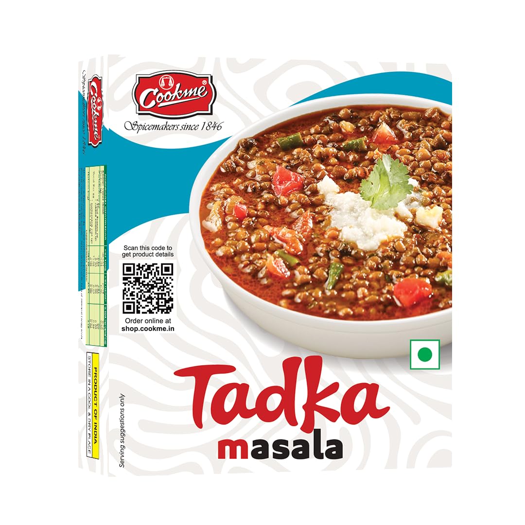 COOKME Tarka Masala 100g (2 Packs of 50g Each) | Flavorful Vegetable Masala Powder | Perfect for Tadka & Indian Recipes | Fresh & Aromatic
