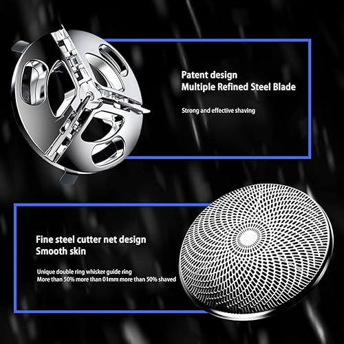 Miniatura 3 de BBASILIYSD Maquinilla de afeitar eléctrica para hombres portátil tamaño de bolsillo para afeitado húmedo y seco mini afeitado eléctrico recargable