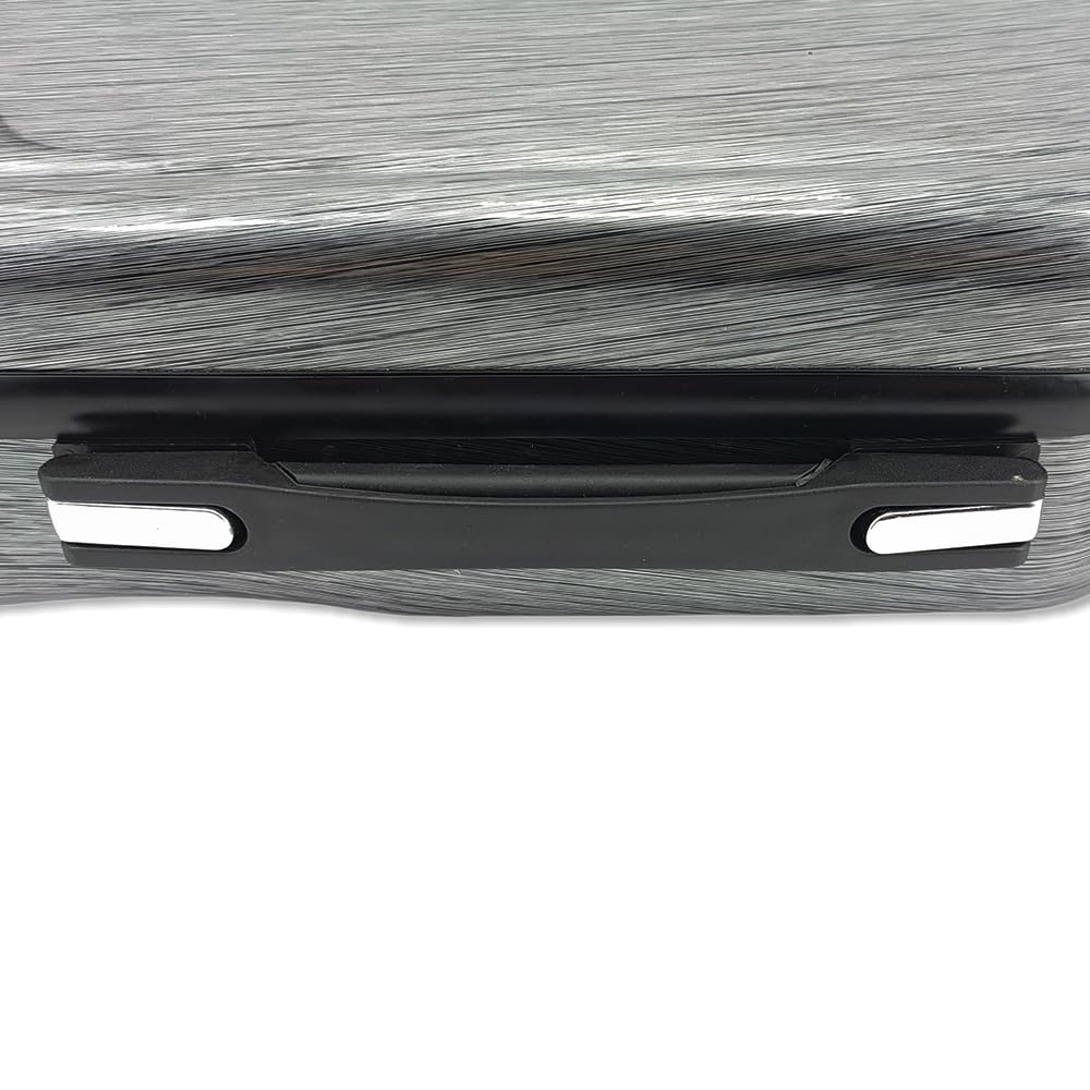 Viola Case - Mochila rígida de fibra de carbono de 16 pulgadas, almohadilla ajustable para el cuello para tamaños de 15 a 16.5 pulgadas, forro grueso, higrómetro integrado, con mango