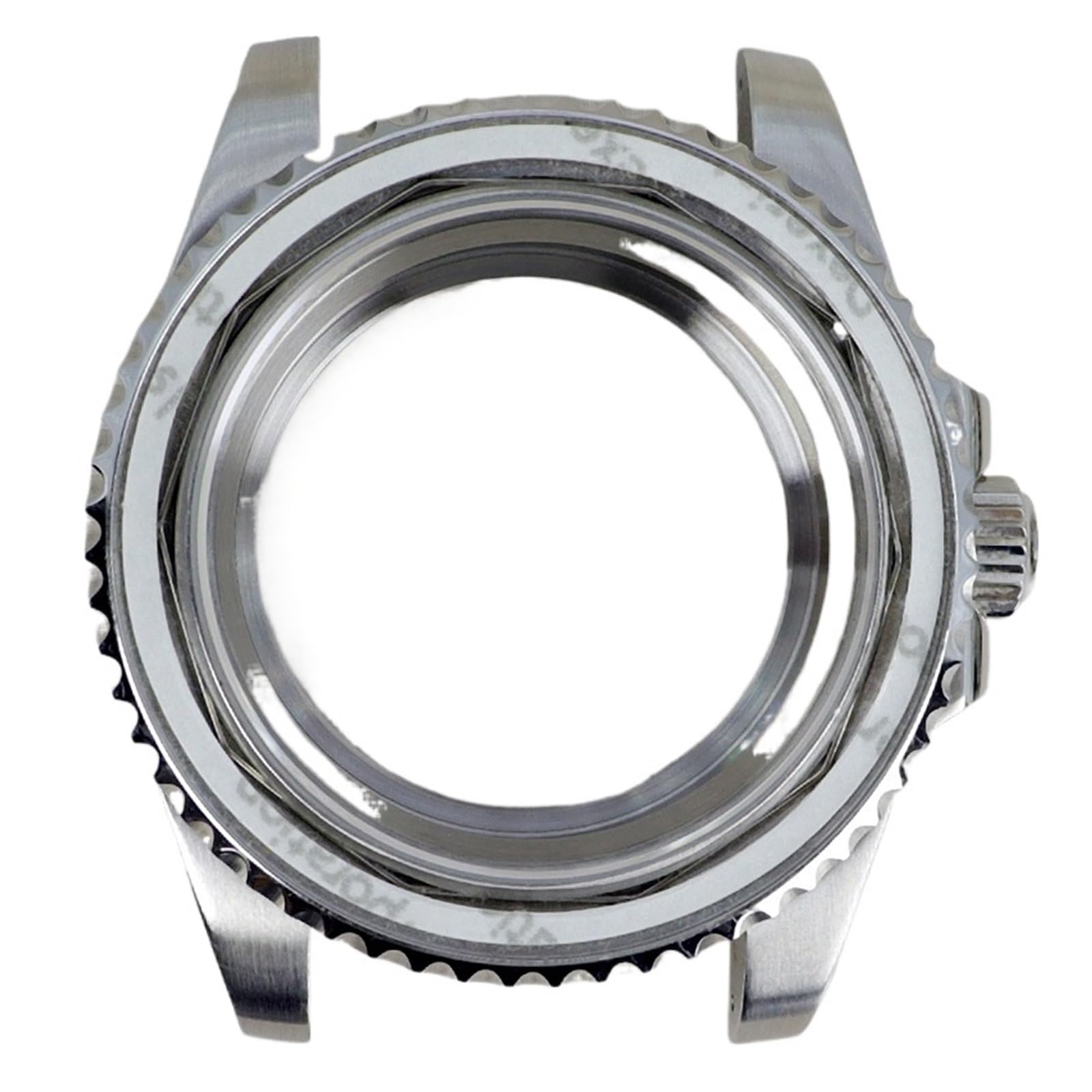1 Stück Silber 40 mm Luxus-Uhrengehäuse Saphirglas for NH35 NH36 NH34 8215 2824 PT5000 Uhrwerk 28,5 Zifferblatt GMT 120 Klicks Lünette