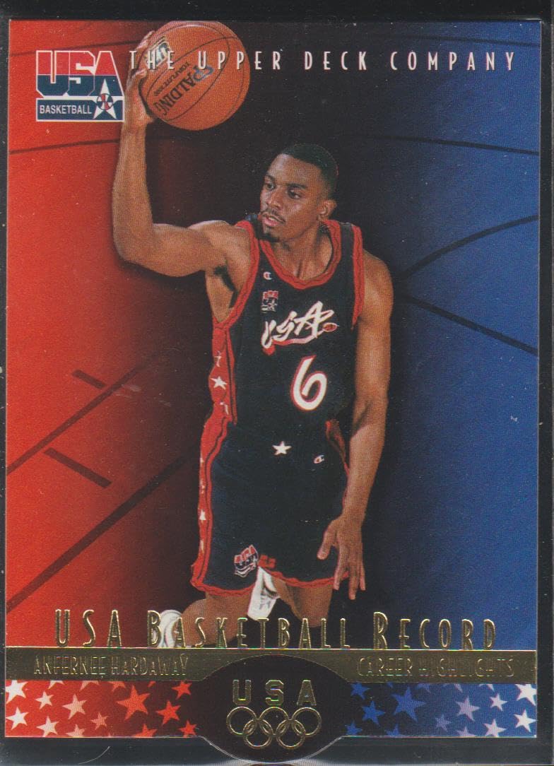 ＠NBA A・ハーダウェイ 直筆サイン入り大判カード (UPPER DECK) Amazon.com: 1996 Upper Deck Anfernee Hardaway Magic USA Olympics