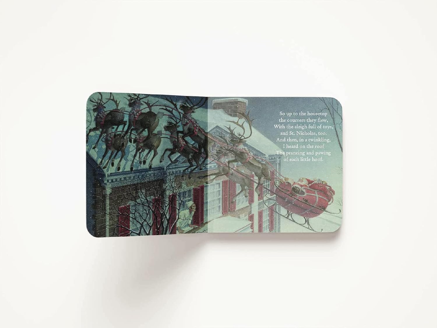 The Night Before Christmas Board Book: The Classic Edition Moore, Clement and Santore, Charles - PT07