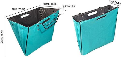 Miniatura 2 de Garosa Ladder Tool Bag, Oxford Fabric Tool Organizer with Elastic Strap and Side Pockets, for Straight Folding Ladders and Step Ladders