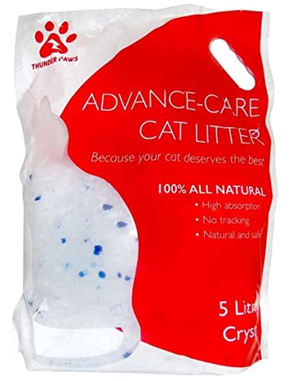 Thunder Paws Advance Care Unscented Crystal Cat Litter 5L