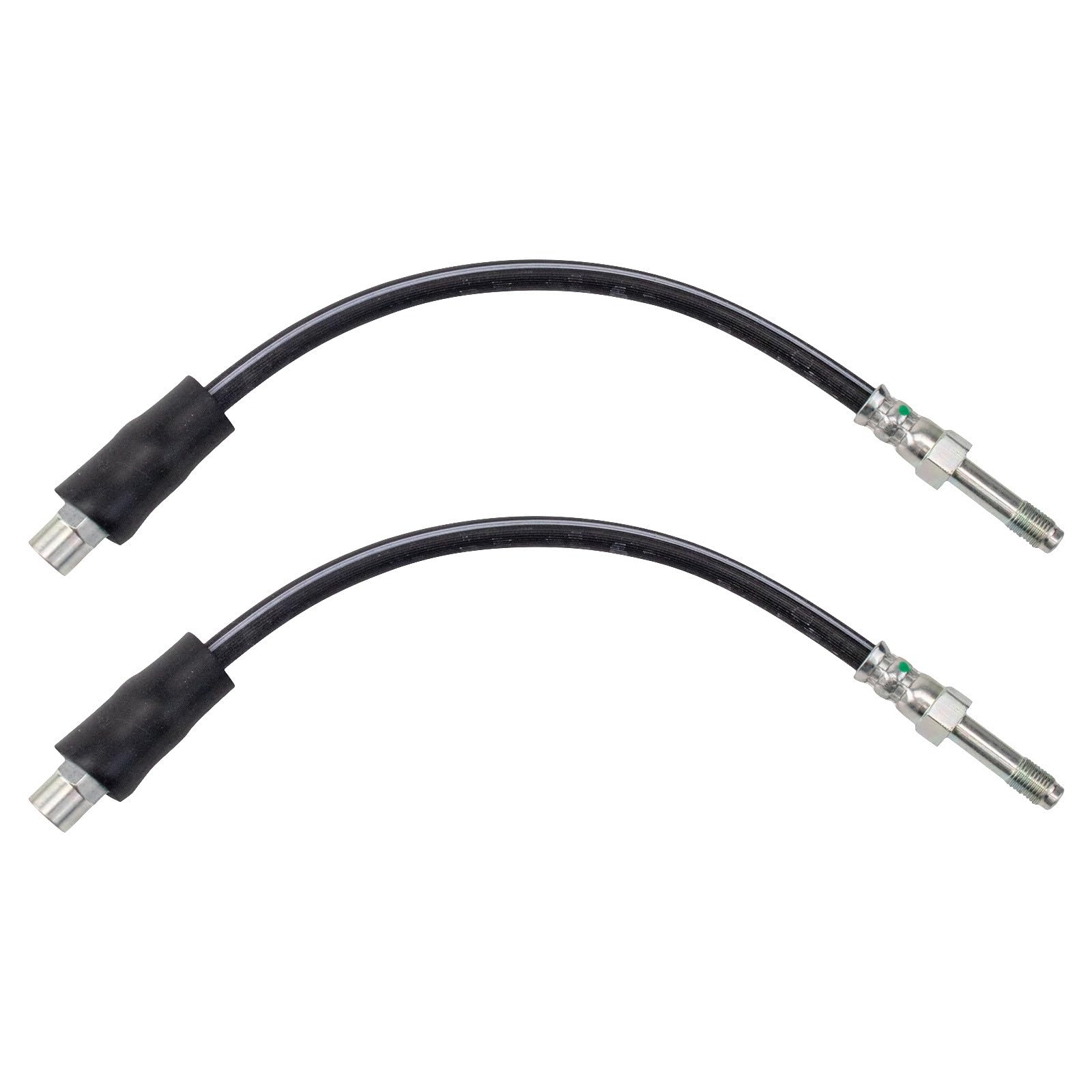 TRQ Rear Driver &amp; Passenger Side Brake Hose Set