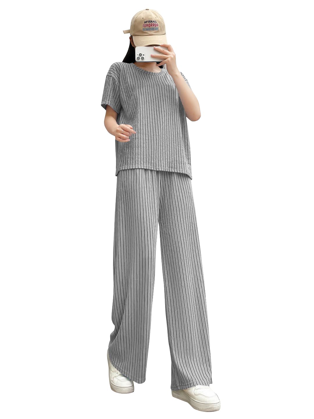 toochki Women’s Pajama Set with Top & Pants|| Korean Night Suit|| Lightweight Printed Set || Soft & Comfy Sleepwear for Girls & Women || Co Ord Set-picture-17