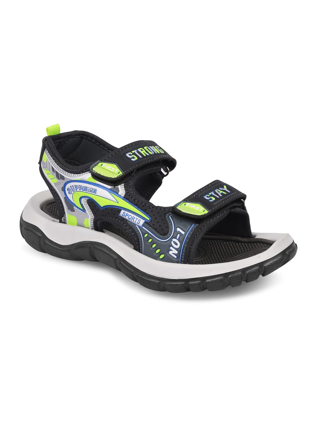 KATS Kids Boys Printed Sandal -Grey (8 Year- 8.5 Year) (B0D1CMM9C5) Amazon Price History, Amazon Price Tracker