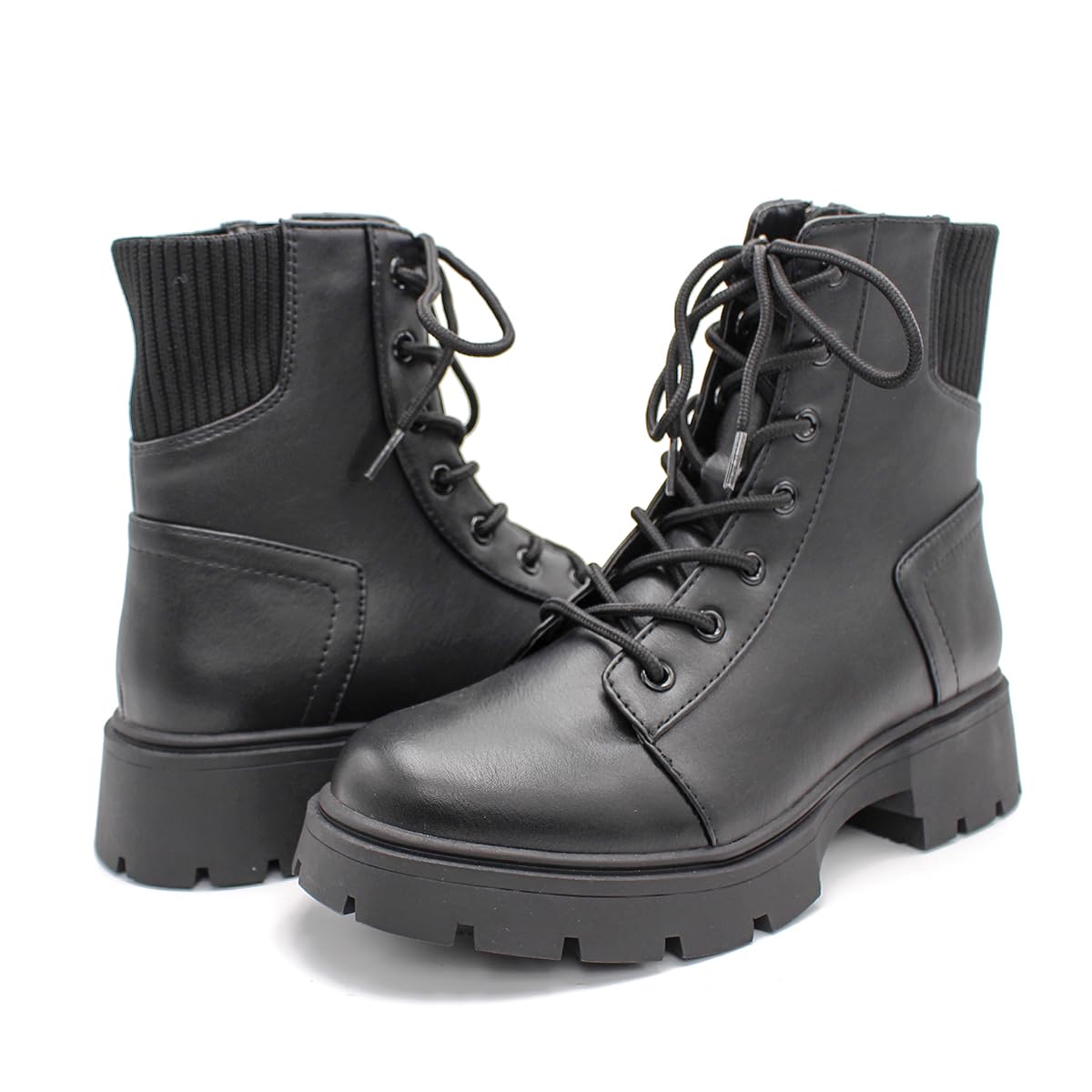 Skidbuster 5075 Women's Leather Slip Resistant Athletic Shoe,Black,5.5 W US