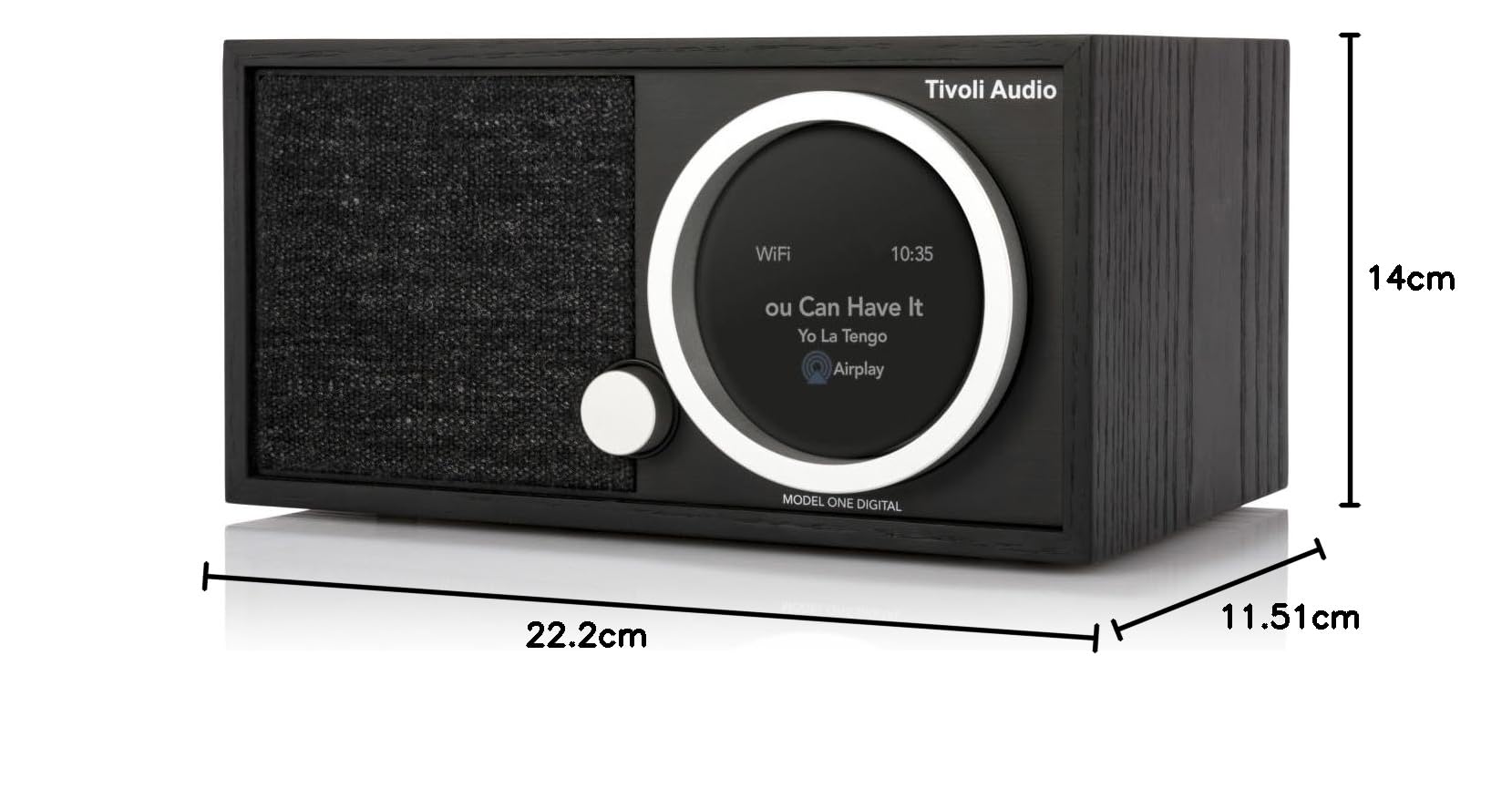 Tivoli Audio Model One Digital Gen 2 Radio Dab+/FM WiFi (Fresno Negro/Negro)