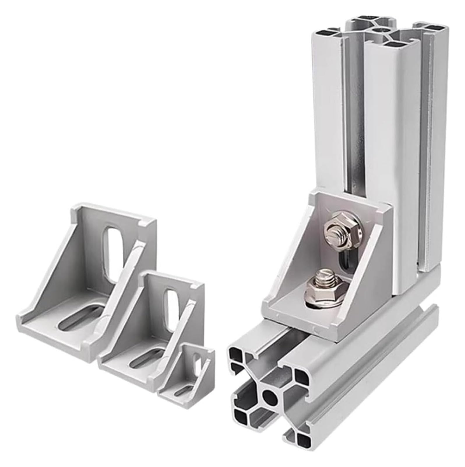 Voplivat 2040 (20Pcs) Aluminium Profile Brackets Corner For 20S/30S/40S/45S/60S/80S