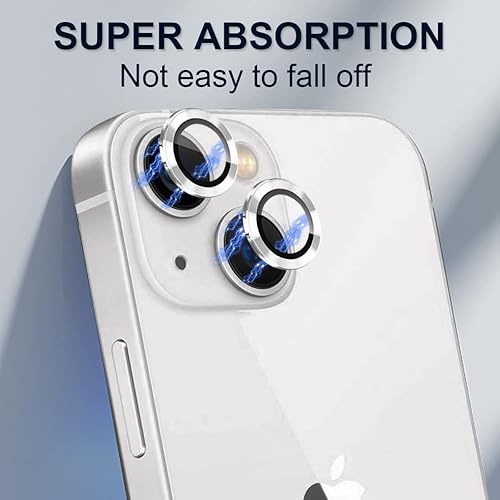 Miniatura 5 de Protector de lente de cámara para iPhone 14 de 6.1 pulgadas y iPhone 14 Plus de 6.7 pulgadas, protector de lente de cámara de vidrio templado,