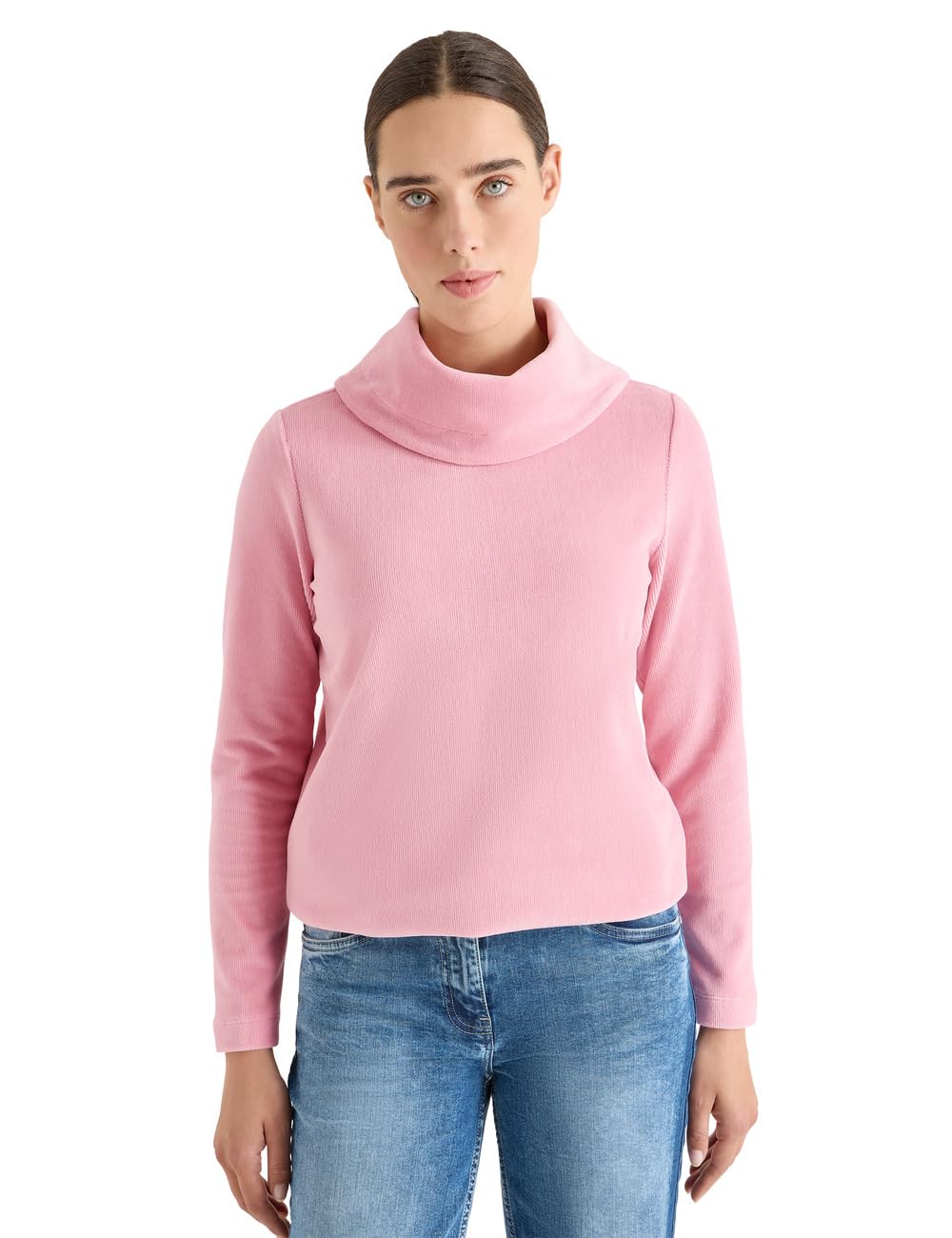 Damen Cord Shirt mit großem Kragen