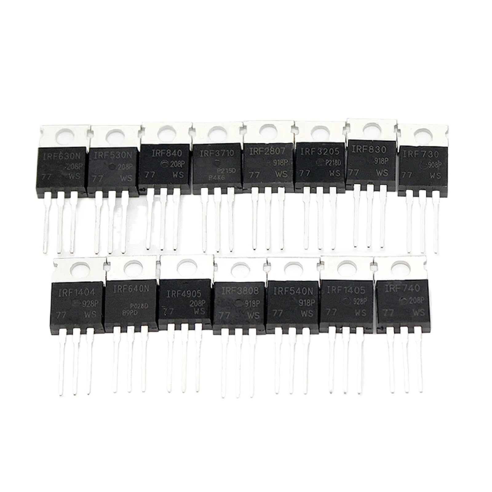 50 stuks TO-220 MOSFET-transistorkit IRFZ44N IRF510N IRF540N 50 stuks TO-220 MOSFET-transistorkit IRFZ44N IRF510N IRF540N