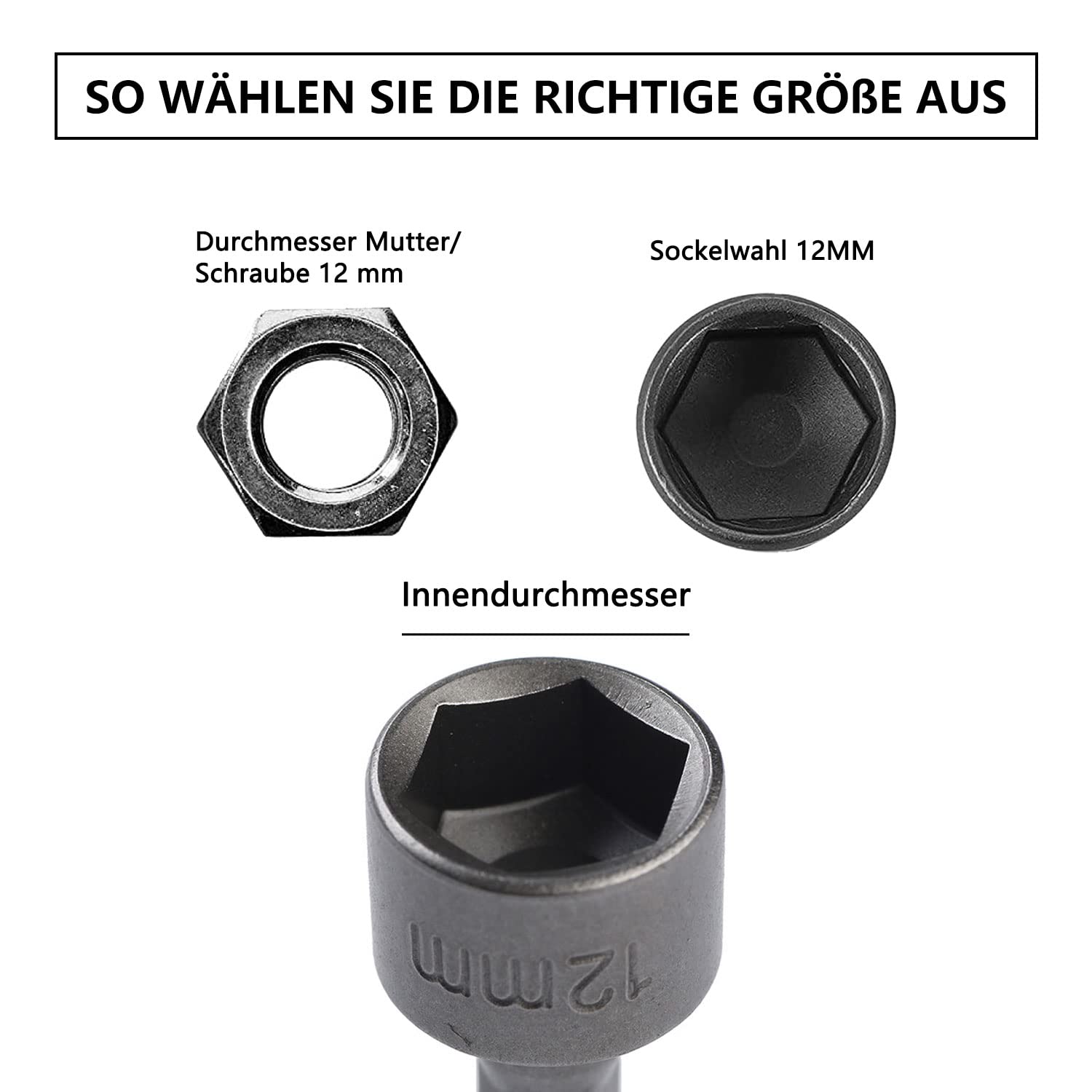 Lot De 8 Adaptateurs De Douille Pour Visseuse Sans Fil - Douille