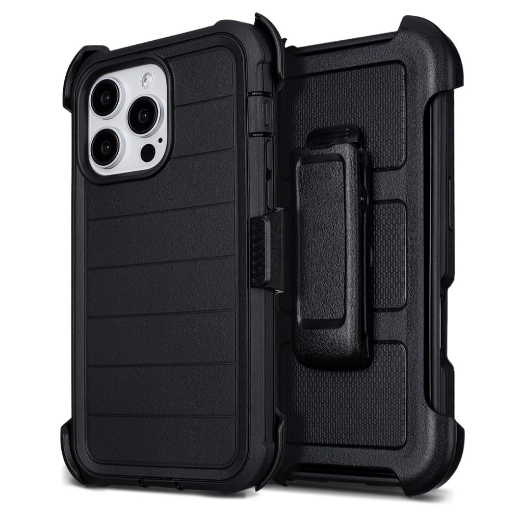 Custodia per iPhone 16 Pro Max con clip e cavalletto