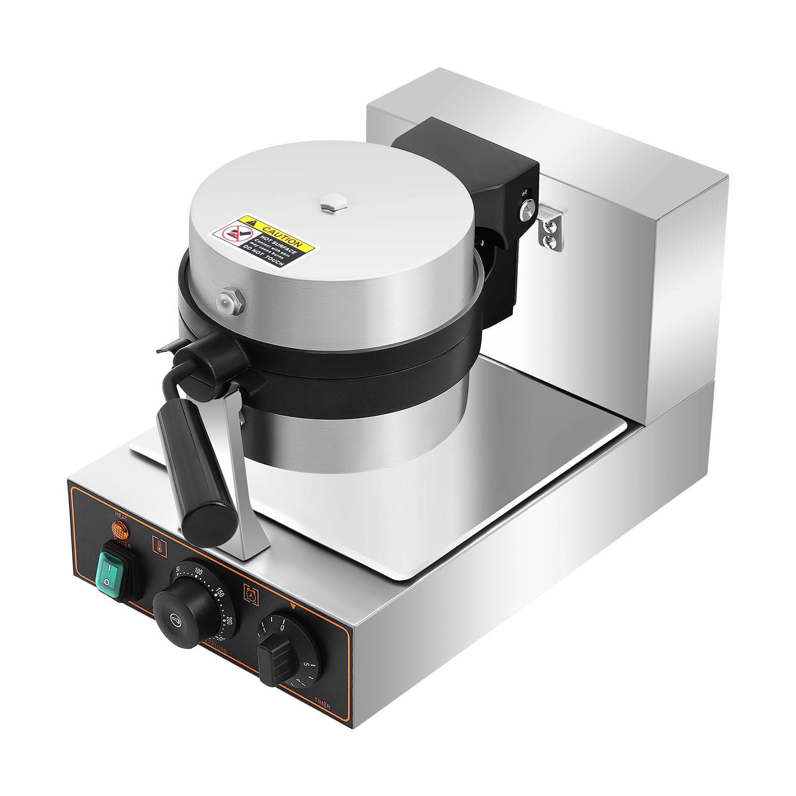 Electric Burger Waffle Maker Machine, 1KW Commercial Burger Waffle Maker, Non Stick Waffle Press Machine, Panini Hamburger Press Baking Machine for Home Kitchens Breakfast Shops Schools