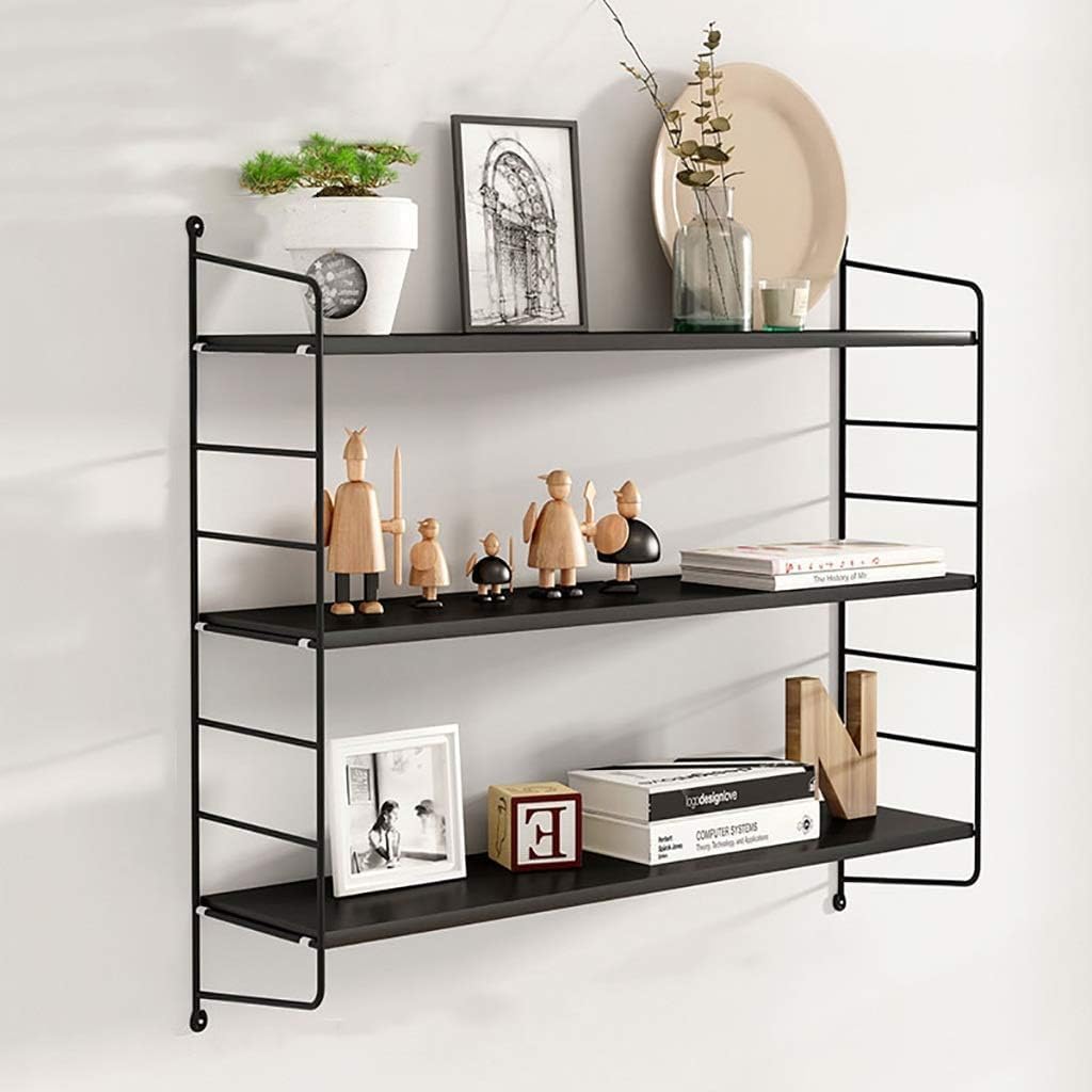 壁掛け収納ラック★⭐︎シェルフ棚 Amazon｜ウォールシェルフ 壁掛け棚 飾り棚 3段式 木製 リビング