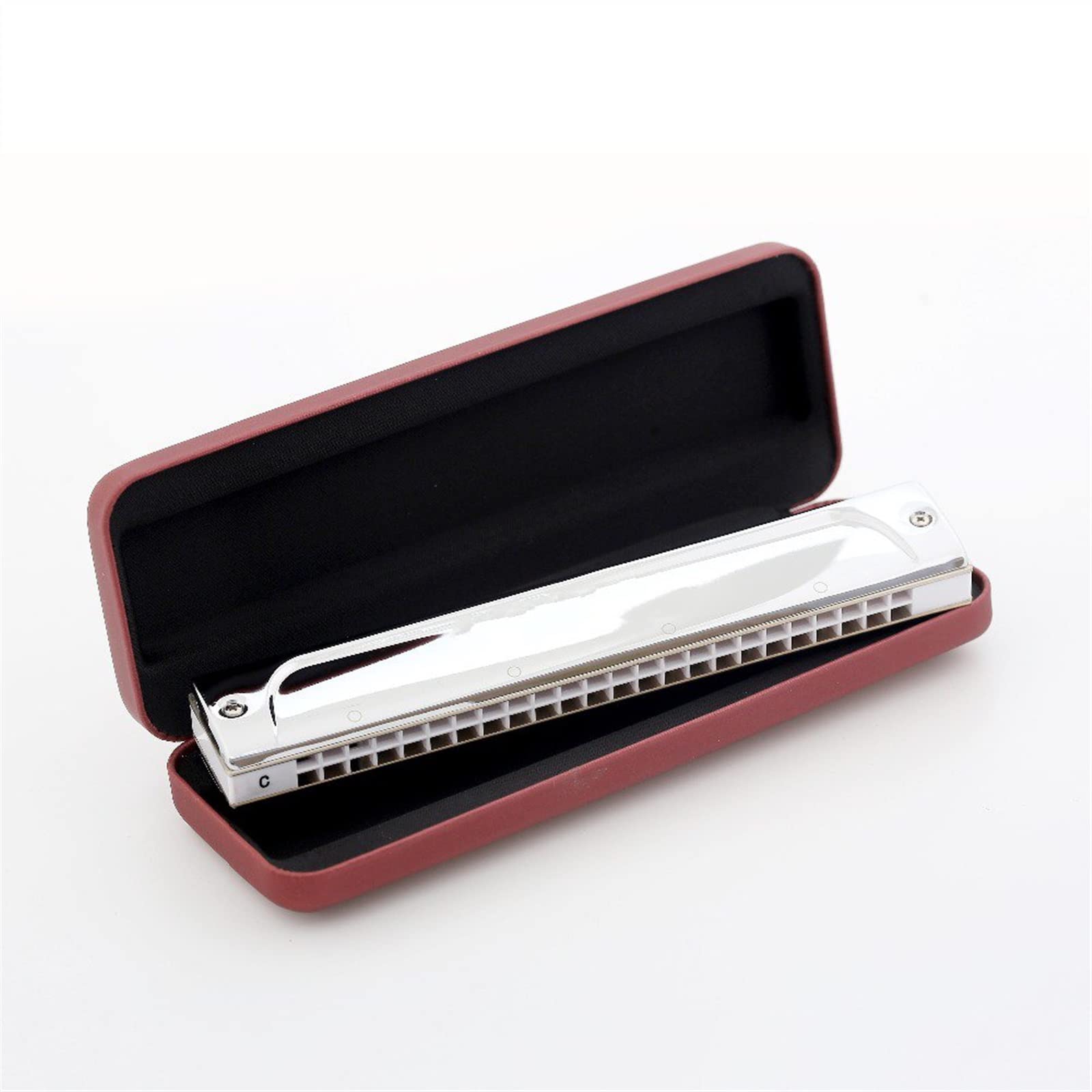 Armonica A 24 Fori Chiave A 24 Fori di C O G Tremolo Armonica per Adulti Band Player E Studenti Armonica per Principianti (Color : C Key)