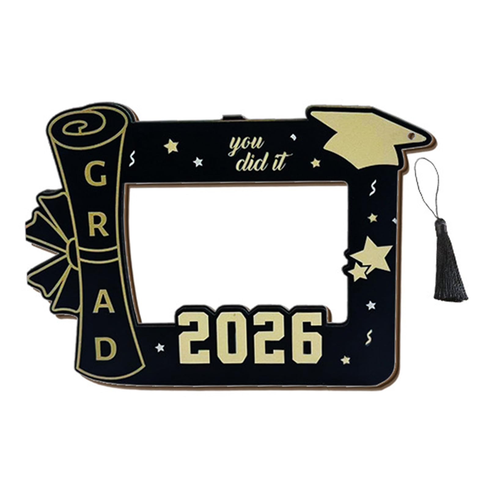 Tsophreniq Class of 2026 Graduate Picture Frame Graduation Photo Frame with Tassels Graduation Decors Tabletop Display Wall Decors Her Him