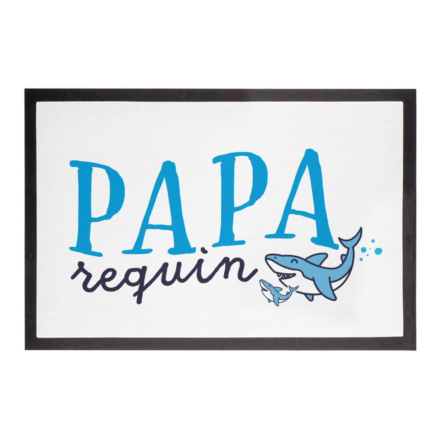 Paillasson Papa Requin blanc pour une entrée de maison joyeuse
