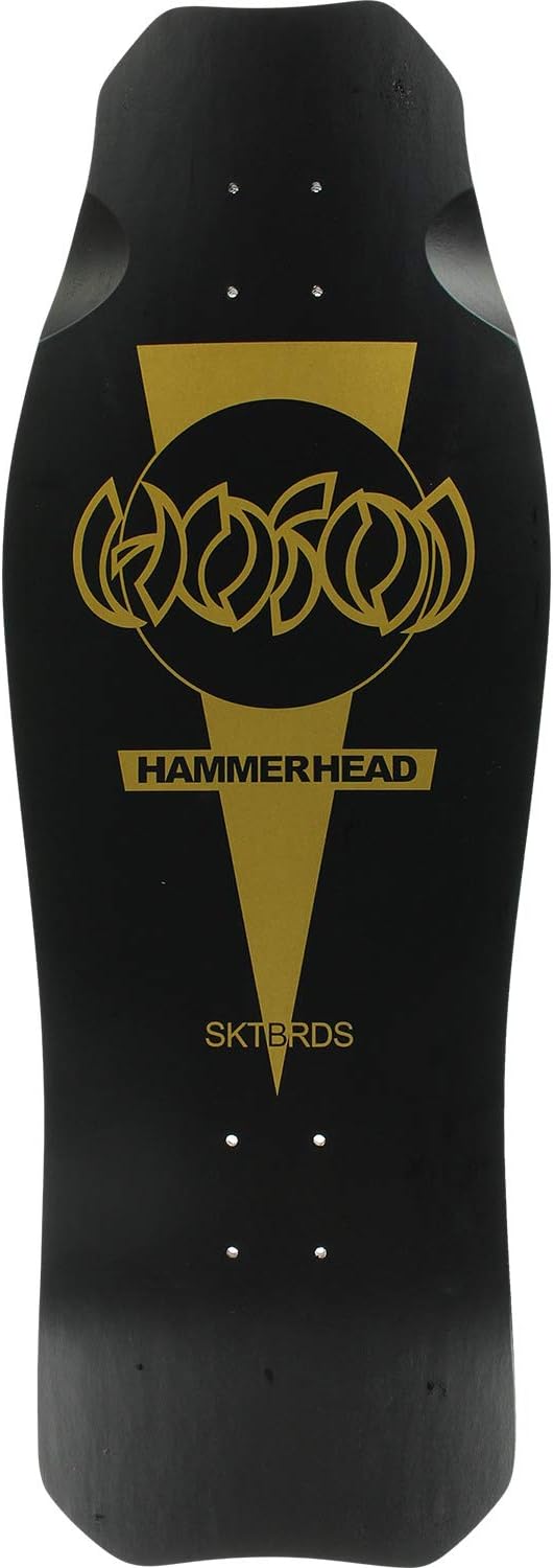 Hosoi Hammerhead OG Skate DECK-10.5x31 Matte BLK/Gold