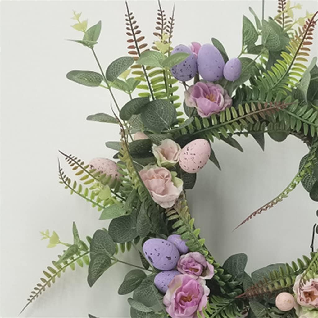 Simulated Flower Wreath Layout On The Wall, Simulated Plant Wall Decoration