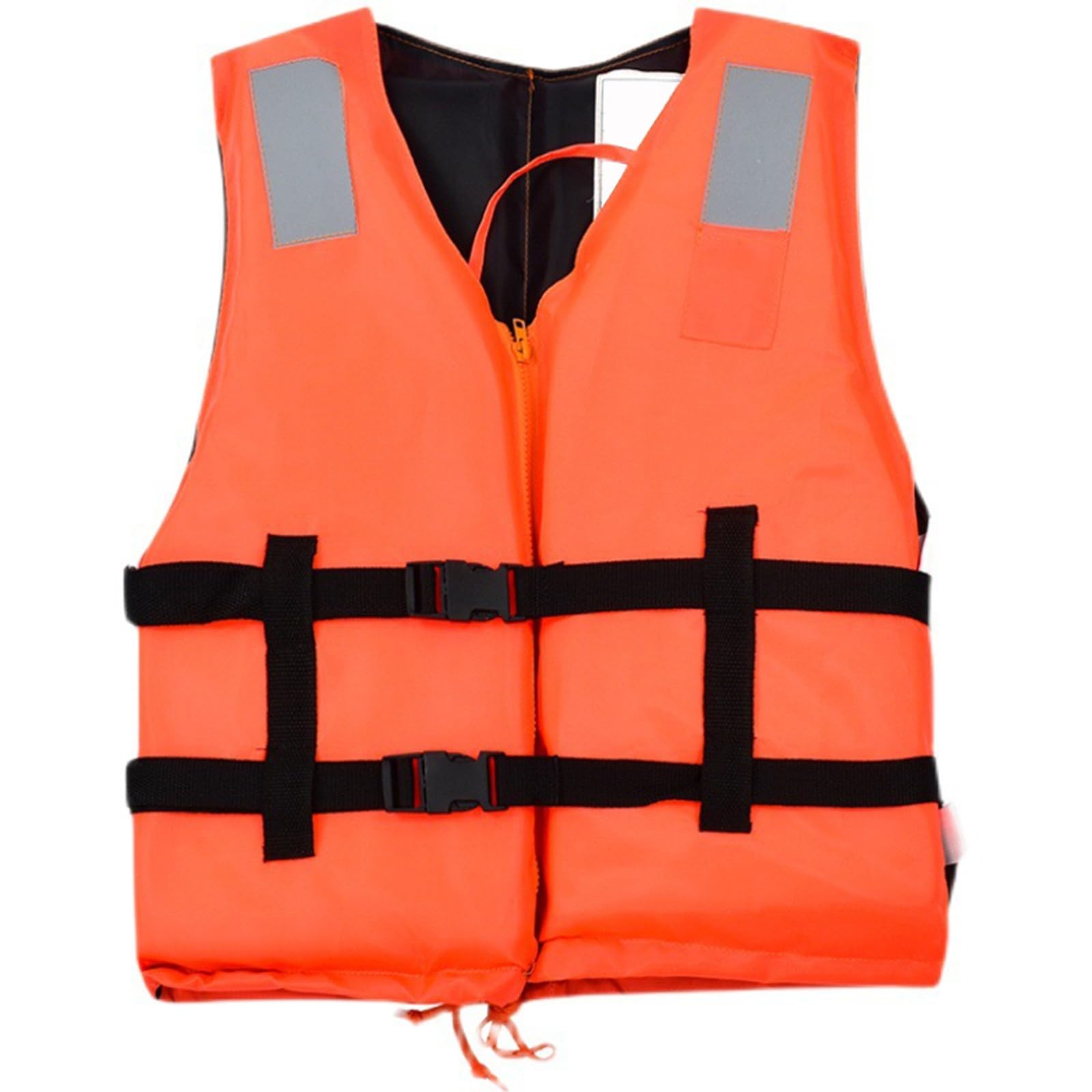 High Buoyancy Adult Life Jacket, Extra Floatation for Safety, Adjustable Straps with Buckles, Durable Nylon Material, for Boating, Fishing, and Water Emergencies, Multiple Sizes Orange