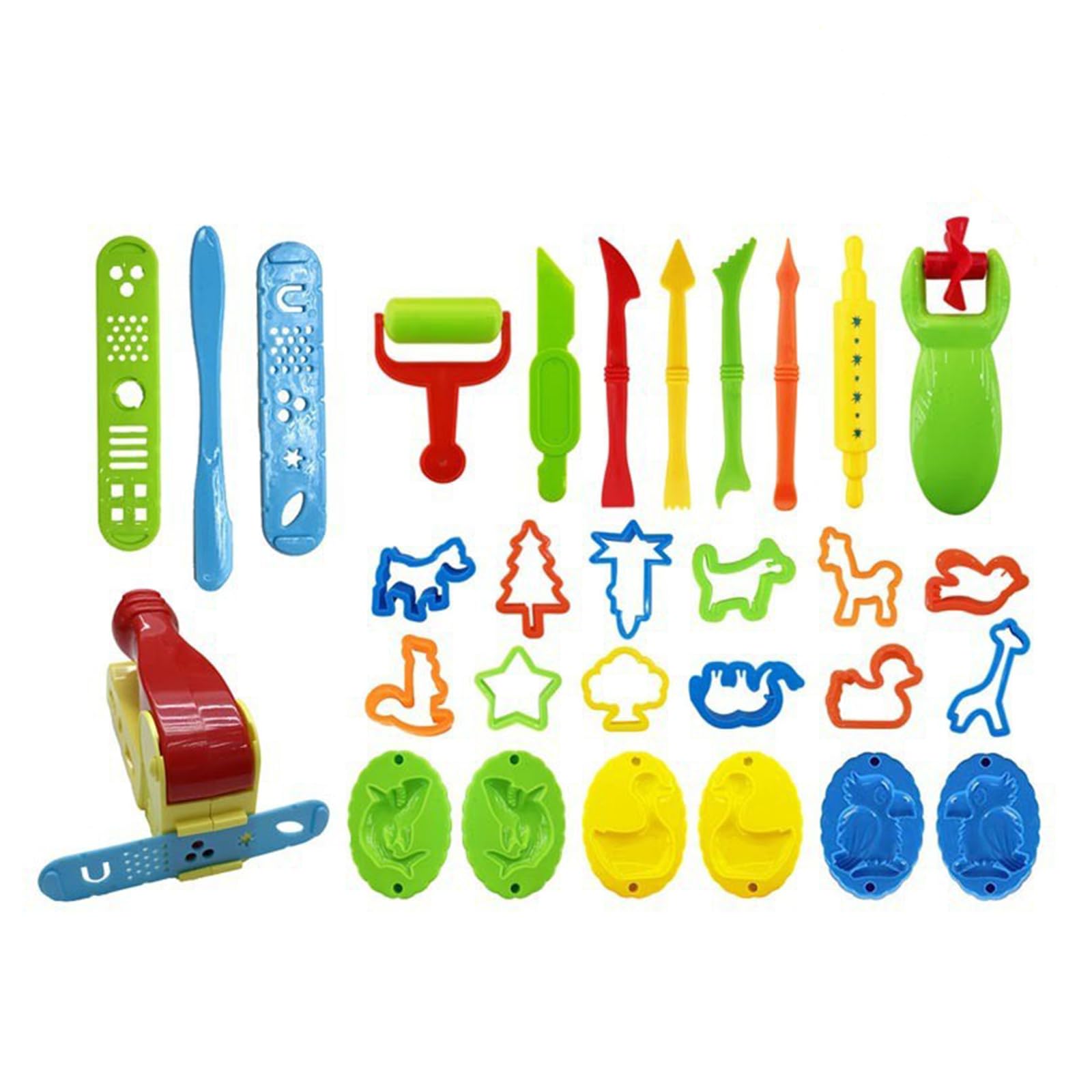 Creative Clay Stamps Mold for Craft Activity with Animal Themes Portable Easy Stamps Toy