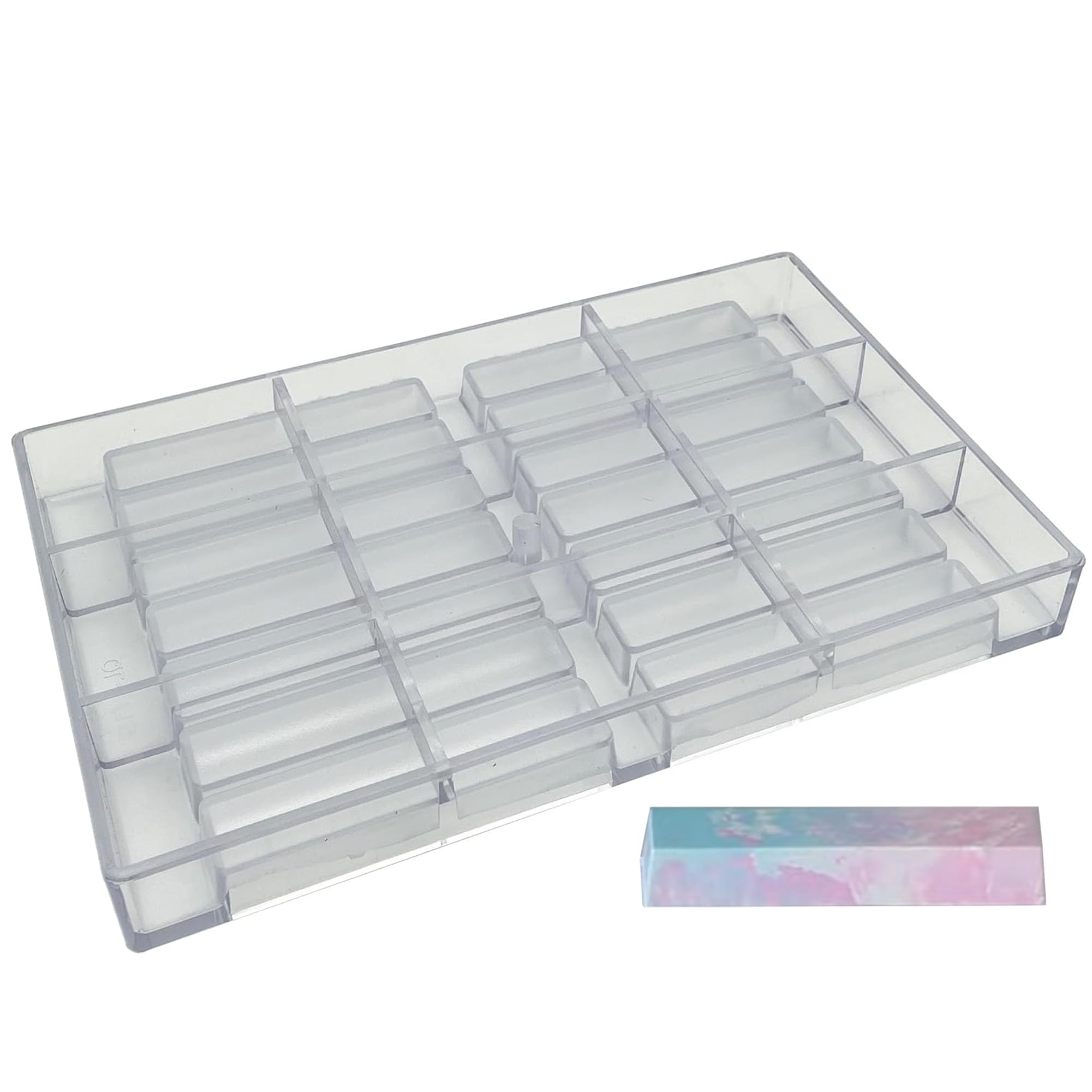 Moule à chocolat rectangulaire long en polycarbonate pour réussir un démoulage net